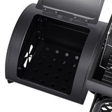 Royal Gourmet CC1830M 30-Inch Barrel Charcoal Grill with Offset Smoker & Warming Rack, Outdoor BBQ Grill with 811 Sq. In. Cooking Space for Backyard, Patio and Parties, Black Royal Gourmet