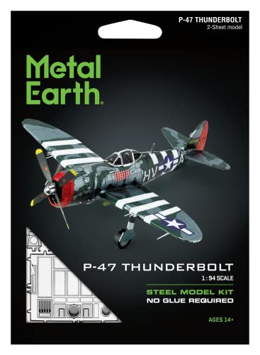 Metal Earth P-47 Thunderbolt 3D Metal Model Kit Fascinations