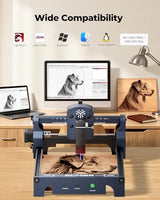 ACMER S1 Laser Engraver, 2500mW Laser Engraver Machine Higher Accuracy Lazer Cutter and Engraving Machine with Working Area 130x130mm,0.04mm Laser Spot Engraving Machines & Tools ACMER