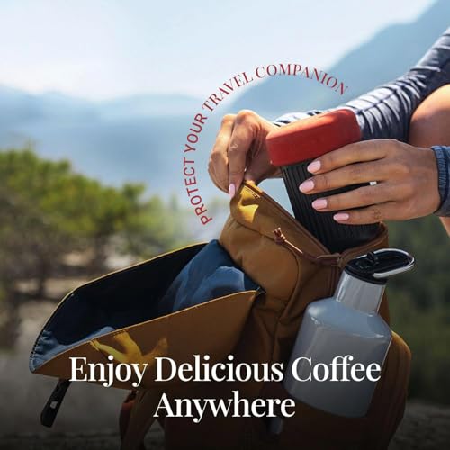 AeroPress Go Travel Coffee Press Kit - 3 in 1 brew method combines French Press, Pourover, Espresso - Full bodied coffee without grit or bitterness - Small portable coffee maker for camping & travel AeroPress