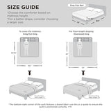 Bedsure Comforter Duvet Insert - Quilted Comforters Oversized King Size, All Season Duvet, GentleSoft Down Alternative Bedding, with 8 Tabs, Gifts for Women/Men, White, Oversized King 116 x 98 Inches Bedsure