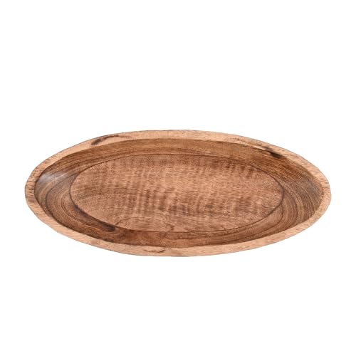 NIRMAN Mango Wood Decorative Bowl for Table Centerpiece Dining Living Room Home Kitchen Décor (14" x 6" x 2.3") - WoodArtSupply