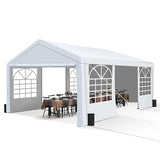 HOWSVN 13'x20' Party Tent Heavy Duty, Large Event Tent with Removable Sidewalls & 4 Sand Bags for Outdoor Events, Weddings, Parties HOWSVN