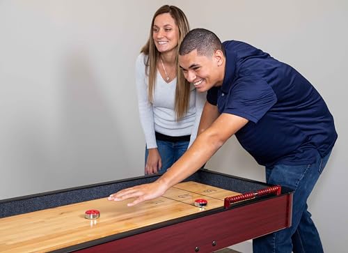 Hathaway Challenger Shuffleboard, Dark Cherry, 9-Feet - WoodArtSupply