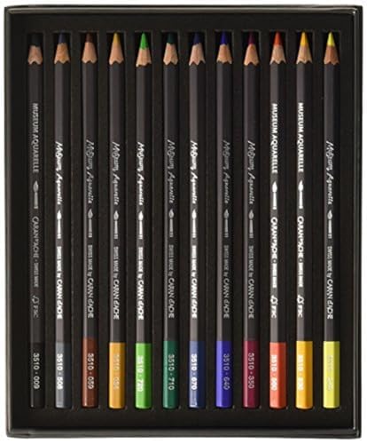 Caran D'ache Museum Aquarelle Pencil Sets Museum Intro set of 12 colours (3510.312) Caran d'Ache