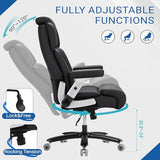 Furmax Heavy Duty Office Chair 500lbs, Big and Tall Gaming Chair with Adjustable Lumbar Support, Ergonomic High Back Computer Chair with Thick Padded Extra Wide Seat for Long Hours Working & Studying Furmax