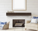 60" Rustic Wood Fireplace Mantel | Wall-Mounted & Floating Shelf for Home Decor Mederlo