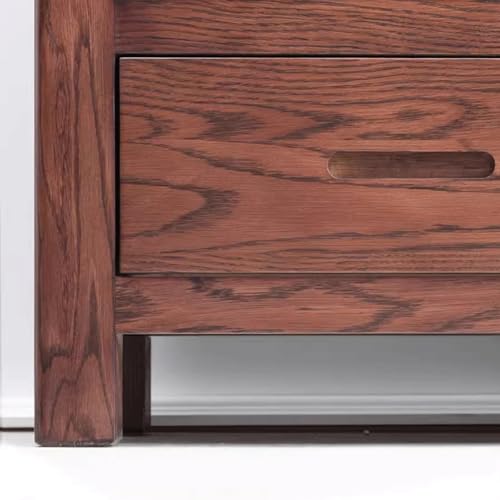 LUNIZ Solid Oak Bookshelf with Glass Door - Stylish Storage Rack for Home and Study LUNIZ
