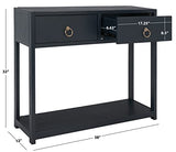 SAFAVIEH Home Collection Sadie Contemporary Navy Blue 2-Drawer Console Table (Fully Assembled) SAFAVIEH