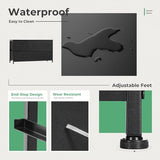 OLIXIS Dresser for Bedroom, 5 Storage Fabric Drawers, Metal Frame and Wooden Top, Tall Storage Drawer Dresser for Closet with Easy Pull Handles for Living Room, Entryway, Small Space Black OLIXIS