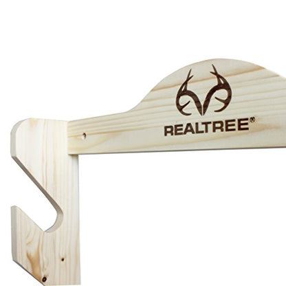 Rush Creek Creations Real tree 4 Gun Wall Rack with Hidden Hardware - Handcrafted - Durable - WoodArtSupply