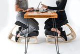 Sleekform Portable Folding Desk - Wood Foldable Table - No Assembly Easy Fold Desks for Small Spaces - Space Saving Collapsible Computer Tables for Work, Writing, Crafts Sleekform