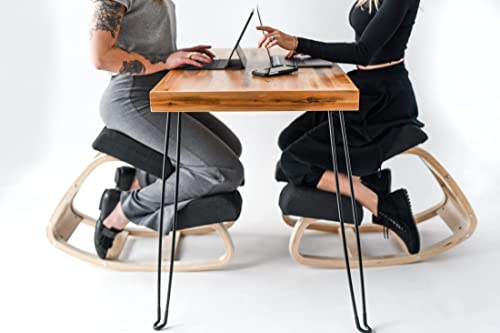 Sleekform Portable Folding Desk - Wood Foldable Table - No Assembly Easy Fold Desks for Small Spaces - Space Saving Collapsible Computer Tables for Work, Writing, Crafts - WoodArtSupply