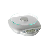 Taylor 11LB Capacity Digital Glass Top Kitchen Scale with LCD Display, Weight in Grams and Ounces for Baking, Cooking, and Meal Prep, Silver Taylor