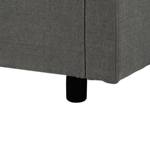 ERYE L-Shaped Corner Oversized Sectional Sofa Couch W/3 Pillows and and Curved Chaise Seat, Modern 4-Seaters Chenille Upholstered Convertible Sofa&Couch for Home Office Apartment Living Room ERYE