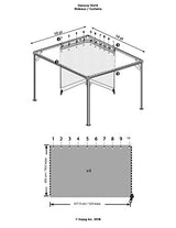 Sojag 135-8163889 Genova Privacy Curtains, 10' x 14', Brown Sojag