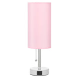 Hong-in Pink Lamp for Bedroom,Nightstand Lamp with 3 Color Modes-Small Bedside Lamp with USB-C+A Charging Ports, Pull Chain Bedroom Table Lamp for Bedroom, Office, Kids Room(Bulb Included) Hong-in