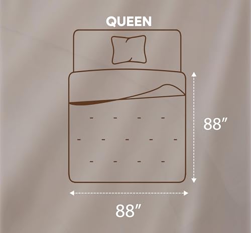 Utopia Bedding Comforters Queen Size, All Season Duvet Insert, Down Alternative Queen Comforter with Corner Tabs, Machine Washable Bed Comforter 88 x 88 Inches (White) Utopia Bedding
