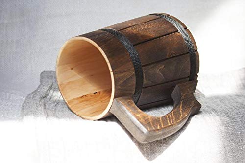 Etno Motif Handmade Beer Mug Wooden Tankard Beer Stein Alder Wood Beer Mug - Great Gift Idea Etno Motif