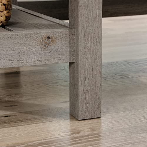 Sauder Cottage Road L-Desk, L: 65.12" x W: 58.66" x H: 29.76", Mystic Oak finish Sauder