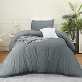 Utopia Bedding Duvet Cover Set with Pillowcases- 2 Pieces Bedding Duvet Cover with Zipper Closure - 1 Duvet Cover with 1 Pillow Sham - Soft Brushed Microfiber (Twin/Twin XL, Grey) Utopia Bedding