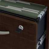 Bush Business Furniture Series C 60W Right Handed Bow Front U Shaped Desk with Mobile File Cabinet in Mocha Cherry Bush Furniture