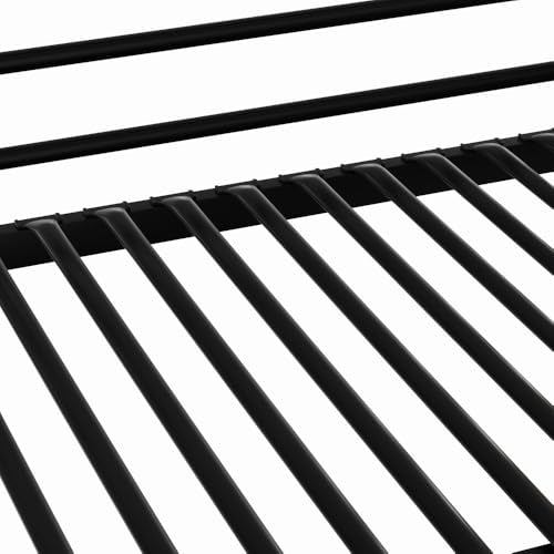 RadiantName Quad Bunk Bed for 4 Kids, Heavy Duty Metal Twin Bunk Bed Frame, Detachable Triple Bunk Bed, Can Be Divided Into 3 Twin Beds, Black(Expect Arrive Date 2024/12/28) RadiantName