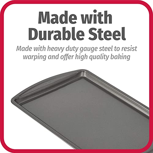 GoodCook Everyday Non-Stick Carbon Steel 9” x 13” Baking Sheet – Carbon Steel Cooking Pans, Bakeware Cookie Sheet for Baking, Oven Pan for Baked Goods & Sheet Pan Dinners GoodCook