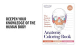 Anatomy Coloring Book with 450+ Realistic Medical Illustrations with Quizzes for Each (Kaplan Test Prep) WoodArtSupply