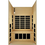 JNH Lifestyles Ensi+ 2-Person Home Infrared Sauna with Color & Red Light Therapy, Ultra-Low EMF - Indoor Personal Luxury Spa for House and Gym JNH Lifestyles