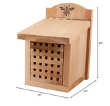 Woodlink 28552 Heavy Duty Cedar Mason Bee, Small Insect House, 9.5" H, Wood Woodlink