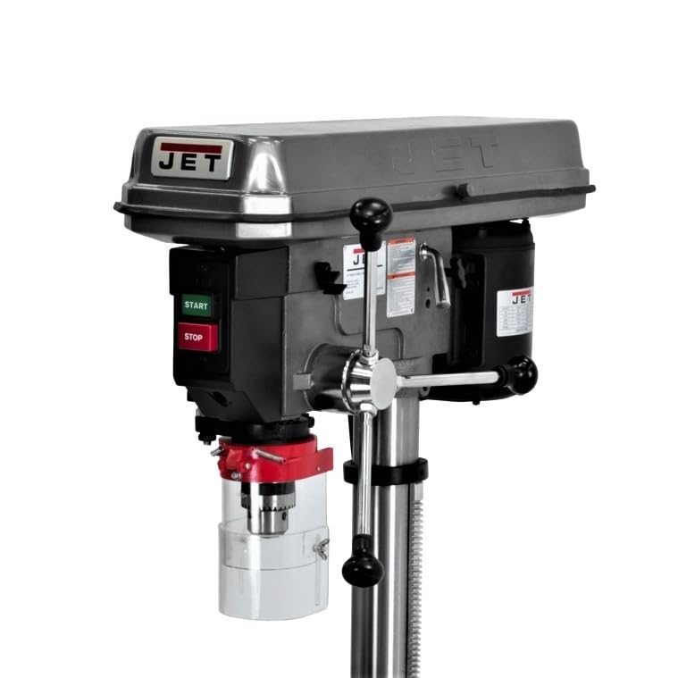 JET 15-Inch Benchtop Step Pulley Drill Press, 3/4 HP, 1Ph 115V (J-2530) - WoodArtSupply