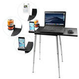 Portable Laptop Computer Stand Desk Table, Compact Foldable, Lightweight 3 lbs , Adjustable Height 19-29 inches, For Remote Work Travel Home Office School Tabletote