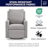 babyGap Harlowe Power Recliner with USB-A & Charging Port by Delta Children - Greenguard Gold Certified – Stain-Resistant Performance Fabric is Oeko-TEX Standard 100 Certified, Ash