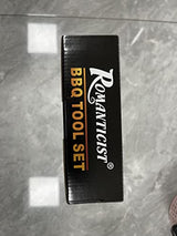 ROMANTICIST 28pc BBQ Accessories Set with Thermometer - The Very Best Grill Gift on Birthday Wedding - Heavy Duty Stainless Steel Grill Set in Case for Outdoor Cooking Camping Grilling Smoking ROMANTICIST