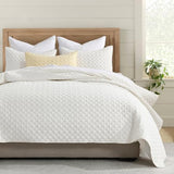 HORIMOTE HOME Cream Quilt Twin Size, Lightweight Quilt for Summer Ultra-Soft Microfiber Modern Style Quilted Clouds Pattern Bedspread Quit Set 2 Pieces (1 Quilt and 1 Pillow Sham) HORIMOTE HOME