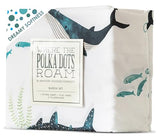 Where The Polka Dots Roam Nautical Ocean Twin Bedding Set - 3 Piece Super Soft Kids Bed Set with Fitted Sheet, Flat Sheet, and Pillowcase - Underwater Sea Creatures Design for Boys Girls Room Décor Where The Polka Dots Roam