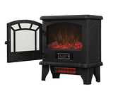 duraflame® Infrared Quartz Electric Fireplace Stove Heater, Black Duraflame