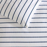 Nautica - Full/Queen Duvet Cover Set, Super Soft Cotton Bedding with Matching Sham(s), Casual Bedding Set, Oeko-Tex Certified (Brenton Stripe Navy, Full/Queen) Nautica