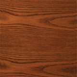 BOWERY HILL 4 Shelf Corner Curio Cabinet in Golden Brown BOWERY HILL