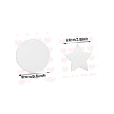 CHILDWEET 40 Pcs Home White Felt Sublimation Car Air Freshener Air Freshener Felt Sublimation Aromatherapy Blanks CHILDWEET