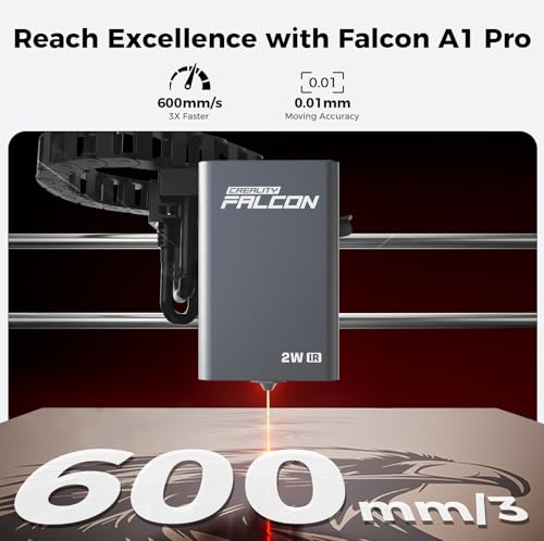 Creality 2W Infrared Laser Module, Falcon A1 Pro Replace Laser Module, High-Precision Engraving Laser for Metal, Plastic, Acrylic, Compatible Only with Falcon A1 Pro Laser Engraver Creality