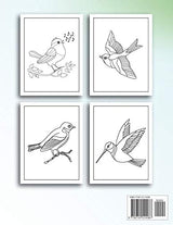 Songbirds Coloring Book For Kids: Fun And Beautiful Birds Activity Book For Boys And Girls With Illustrations of Songbirds Majosta
