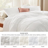 Bedsure Grid Boho Duvet Cover Twin Size - Shabby Chic Tufted Boho Bedding Set, 2 Pieces Shabby Chic Home Bedding for All Seasons, Includes 1 Twin Duvet Cover & 1 Pillowcase (White, 68" x 90") Bedsure