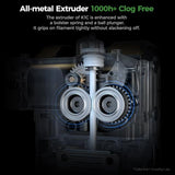 Creality K1C 3D Printer, 2024 New Version 600mm/s Fast Printing Speed and Clog-free Direct Extruder, Support 300℃ Printing and Carbon Fiber Filament, Auto Leveling and AI Camera 8.66*8.66*9.84 inch Comgrow