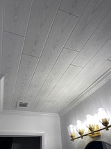 A La Maison Ceilings WP02cw-48 Foam Wood Ceiling Planks 39 in x 6 in, Country White, Pack of 48 À LA MAISON CEILINGS