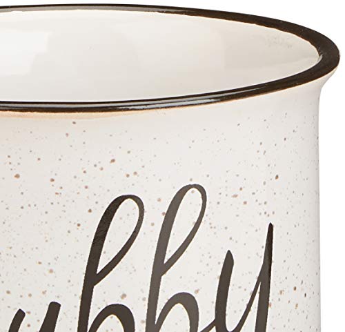 CAM N HONEY Farmhouse Hubby and Wifey Funny Campfire Couples Coffee Mug Set | 14oz Ceramic Mugs | Perfect for Husband and Wife CAM N HONEY