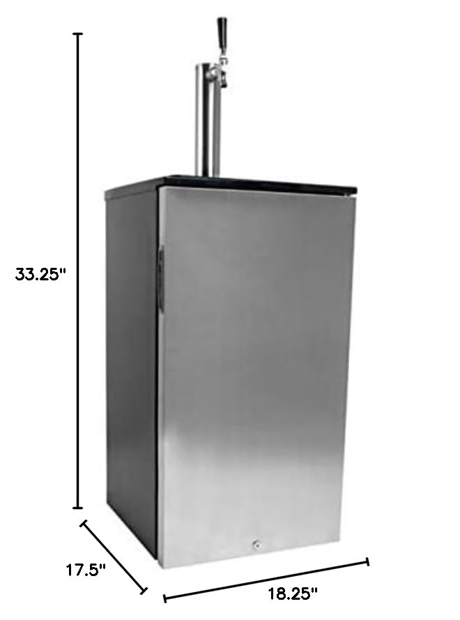 EdgeStar KC1000SS Craft Brew Kegerator for 1/6 Barrel and Cornelius Kegs EdgeStar