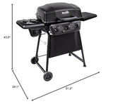 Char-Broil® Classic Series™ Convective 3-Burner with Side Burner Propane Gas Stainless Steel Grill - 463773817-P2 Char-Broil