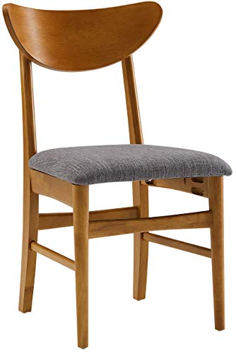 Crosley Furniture Landon 5-Piece Mid Century Round Dining Table Set for 4, Acorn Crosley Furniture